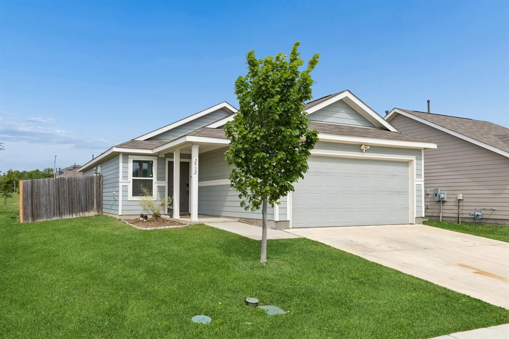 Welcome to 2932 Dora Drive, a beautifully maintained single-story home built in 2023 and ideally positioned on a desirable corner lot in Fort Worth’s growing Sierra Vista community. This move-in-ready residence offers 3 bedrooms, 2 bathrooms, and 1,276 square feet of thoughtfully designed living space, blending modern finishes with a functional layout that supports everyday comfort and convenience. Step inside to an open-concept floorplan that seamlessly connects the living, dining, and kitchen areas, creating an inviting space ideal for entertaining or relaxing. Abundant natural light enhances the interior, while the efficient single-story design promotes easy flow throughout the home. The kitchen serves as the heart of the property, offering ample cabinetry, generous prep space, and clear sightlines to the main living area. The private primary suite provides a peaceful retreat with a well-appointed bathroom, while two additional bedrooms offer flexibility for a variety of uses such as workspace or guest accommodations. Each space is designed with practicality in mind, delivering both comfort and versatility. Outside, the corner lot adds curb appeal and a sense of openness, while maintaining privacy. The low-maintenance yard allows more time to enjoy nearby amenities and outdoor relaxation. Residents benefit from a modest HOA and convenient access to major highways including I-35W and I-820, making commuting to Downtown Fort Worth simple and efficient. Shopping, dining, parks, and everyday essentials are all within close reach. This nearly new home stands out for its clean design, comfortable atmosphere, and prime location in a rapidly expanding area of North Texas. A compelling opportunity for buyers seeking modern construction, efficient space, and lasting value. Exceptional overall appeal.
