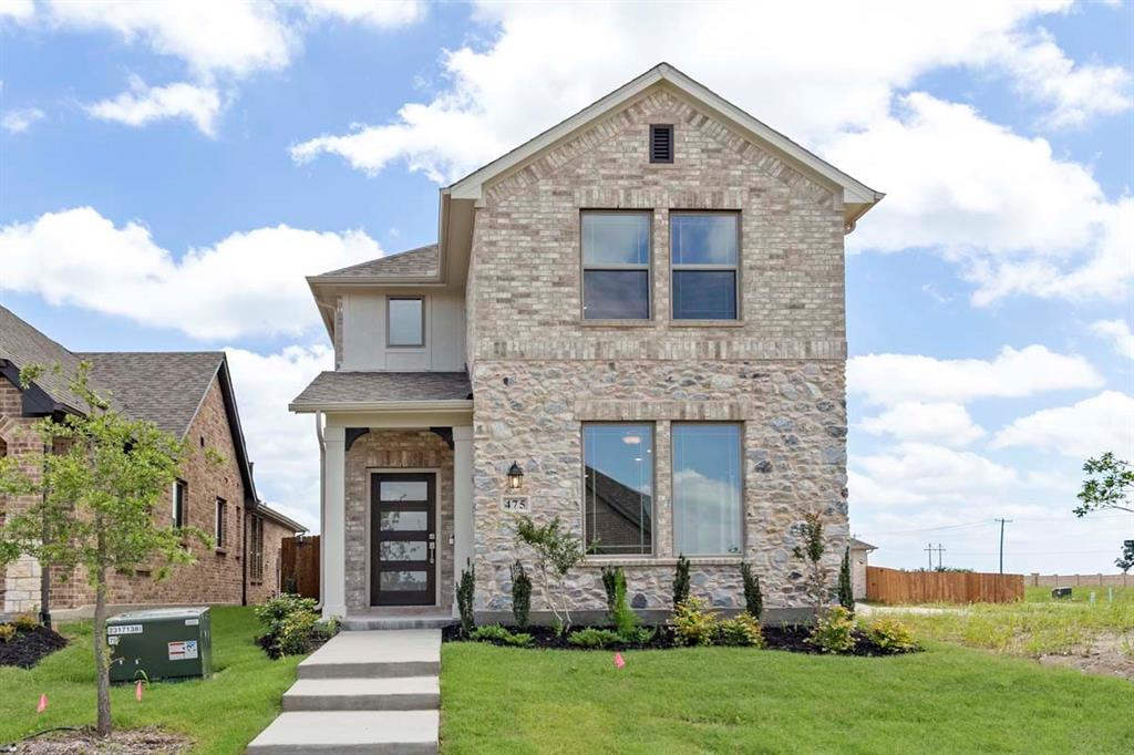 MLS# 21265269 - Built by Pacesetter Homes - Ready Now! ~ Welcome to 475 Shady Square Alley, showcasing the Millfield floor plana stylish 2-story townhome with 3 bedrooms and 2.5 bathrooms, all located on the second floor for added privacy. This thoughtfully designed layout includes a convenient drop zone at the garage entry, an upstairs loft for flexible living, and LED disk lighting in the family room and loft. The deluxe kitchen features pure white 42 cabinets with 36 uppers, quartz countertops, stainless steel appliances, pendant lighting over the island, and brushed nickel fixtures for a modern touch. The master bath offers dual sinks for added convenience. Additional highlights include full gutters around the home for durability and beautiful finishes throughout.Your Pacesetter Home comes equipped with a suite of smart features designed to enhance everyday living.-Ring Video Doorbell-Honeywell Smart T6 Thermostat for energy savings-WiFi-enabled Garage Door-Rainbird Wifi-capable Sprinkler System