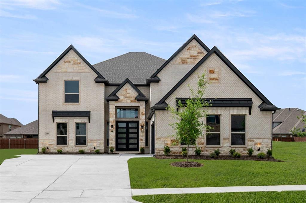 MLS# 21284054 - Built by First Texas Homes - Ready Now! ~ Welcome to High Country in Burleson, Texas. The Northcrest 2FSW offers 5 bedrooms, 4.5 bathrooms, and 4,498 square feet of thoughtfully designed living space that balances comfort, functionality, and timeless design. A grand double-door entrance opens to a sweeping butterfly staircase, creating a striking first impression. The main floor features a private study and convenient powder room, while the upstairs includes an expansive game room and dedicated media room designed to accommodate a variety of lifestyles. From everyday living to entertaining guests, working from home, or enjoying quiet evenings in, the Northcrest 2FSW provides the space and flexibility to fit the way you live.
