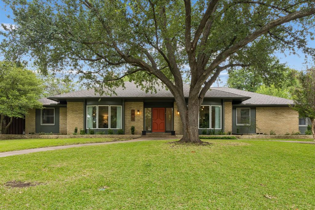 Sought after North Dallas location near Preston Hollow! Nestled on a quiet cul-de-sac, this exceptional property sits on an expansive 0.433 acre lot and offers incredible flexibility for homeowners, investors, or builders. Move right in and enjoy the custom updates, lease it out as an investment while planning for the future, or build your dream home on this oversized homesite. This charming mid-century home features a versatile floor plan, with the private office easily serving as a fourth bedroom or guest suite. Spacious living and dining areas provide the perfect setting for entertaining or everyday living. Recent updates include remodeled kitchen and breakfast areas, updated bathrooms, replaced cabinetry, countertops, stainless steel appliances, ceiling fans, and more. Step outside through multiple access points to a large covered patio overlooking a huge backyard shaded by mature trees. A standout feature is the detached, climate-controlled workshop or studio with electricity, ideal for a home office, craft room, gym, or creative space. Conveniently located with easy access to premier shopping, dining, medical facilities, Central Expressway US-75, and the Dallas North Tollway. This property offers endless possibilities in one of North Dallas' most desirable locations.