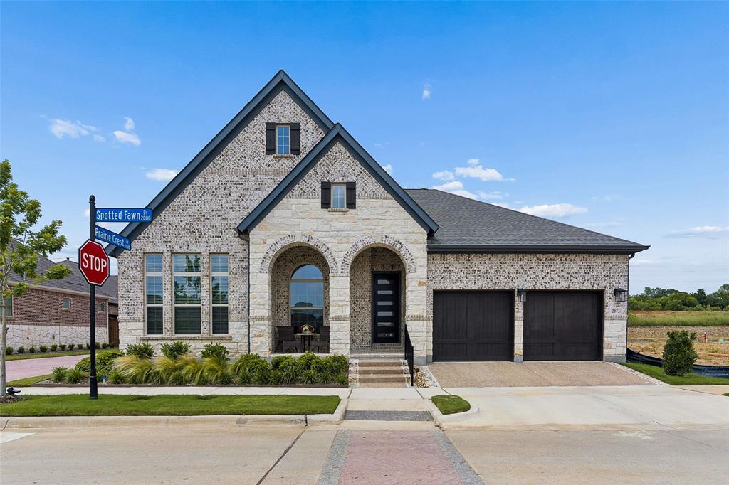 Welcome to the lifestyle you deserve. Located in Elements—DFW’s premier 55+ community—this beautifully crafted, less-than-a-year-old home perfectly balances style, comfort, and affordability.  Featuring a thoughtfully designed 2-bedroom, 2-bathroom layout plus a versatile den, the property boasts premium upgrades including designer lighting, elegant plantation shutters, and an inviting outdoor living space. Enjoy ultimate peace of mind with a transferable builder warranty, excellent energy efficiency, and a low-maintenance lifestyle where the HOA handles all front yard and flower bed care. Beyond the home, Elements offers an unparalleled, active resort experience. Residents enjoy access to top-tier amenities, including fitness classes, indoor and outdoor pools, tennis and pickleball courts, a putting green, miles of scenic walking and biking trails, and an exclusive sailing club.  Buyer or Buyer's agent to verify all information, including schools, measurements and taxes.  Owner Agent