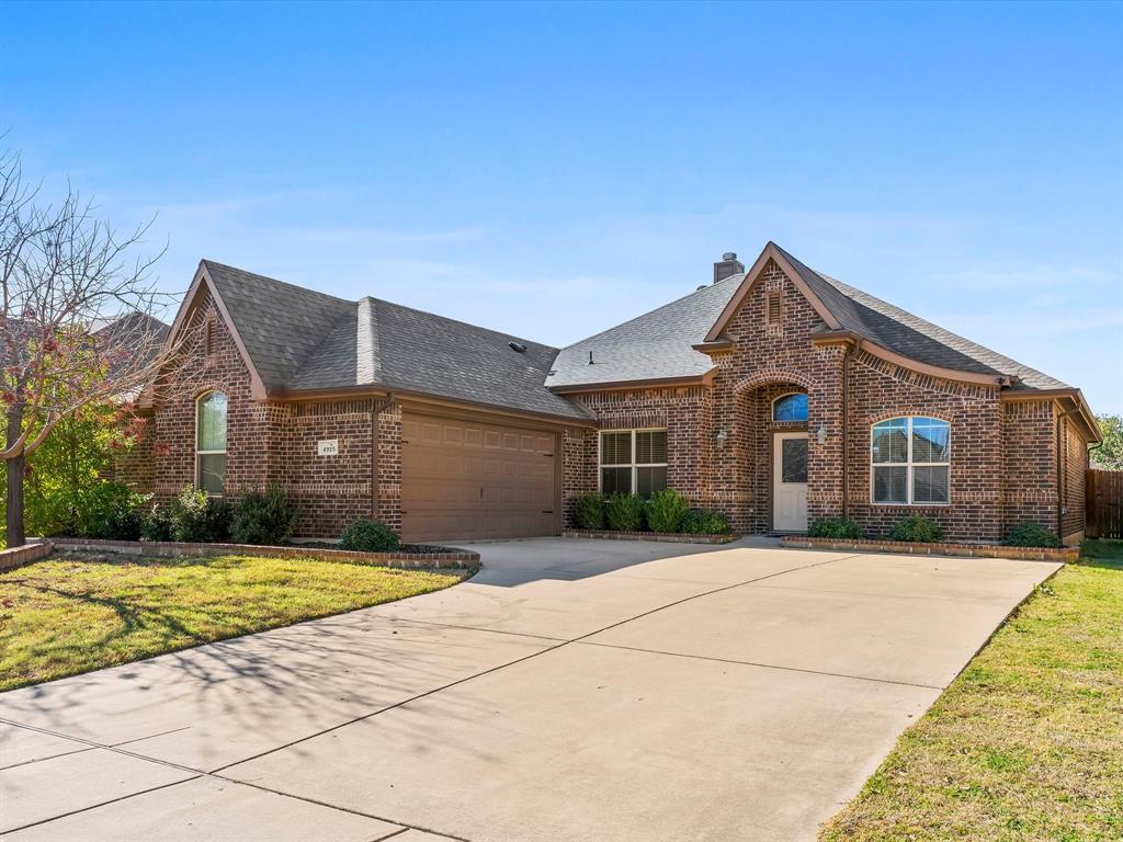 This well maintained 3 bedroom, 2 bath home features an open floor plan with great natural light throughout. The layout includes a dedicated office with built-in shelving, a formal dining room, and a spacious kitchen offering granite countertops, stainless steel appliances, and a second dining area. The large primary suite includes a private bathroom with separate vanities, a soaking tub, separate shower, and a walk-in closet. Recent updates include new luxury vinyl plank flooring, new carpet, and fresh neutral paint. Additional features include a gas fireplace in the living room, ceiling fans in all bedrooms, a laundry room with space for a second refrigerator, and a covered back patio perfect for relaxing or entertaining.