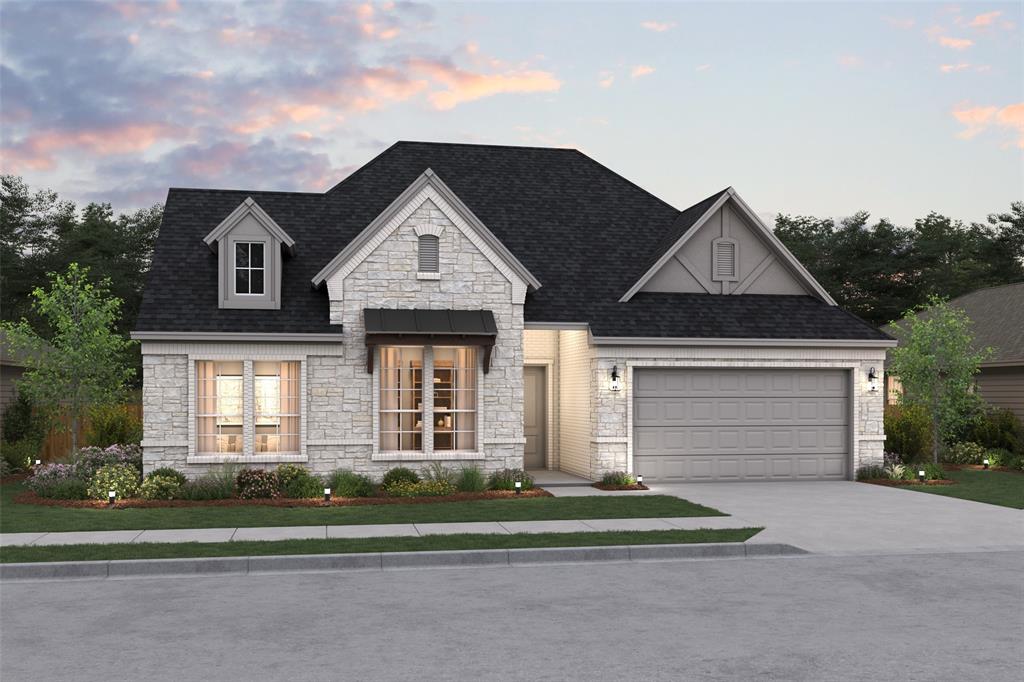 Located in Northwest ISD part of the master-planned Wellington community, the neighborhood offers amazing amenities including a resort-style pool, multi-use amenity center, playground, and walking trails. This convenient 1-story home provides comfortable living with 4 spacious bedrooms, 2.5 baths, 2,825 sq. ft. and a 3-car garage. Three secondary bedrooms surround an activity room that's bound to bring years of fun. The spacious kitchen with island overlooks a well-lit great room with a large sliding glass door leading out to the covered patio and backyard. The elegant primary bedroom features a walk-in closet and private bath with dual sinks and linen closet.