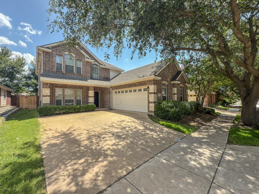 Frisco ISD! This exceptionally well-maintained home features an open floor plan, recent updates throughout, high-end appliances in the kitchen, and the master bedroom is downstairs! Master bath boasts two double vanities, separate shower and soaker tub, and a huge walk-in closet space. Upstairs features two bedrooms and an open game room or office area. Large fenced backyard and a two car attached oversized garage with work area. Walk to the elementary school and also very close to the community pool.