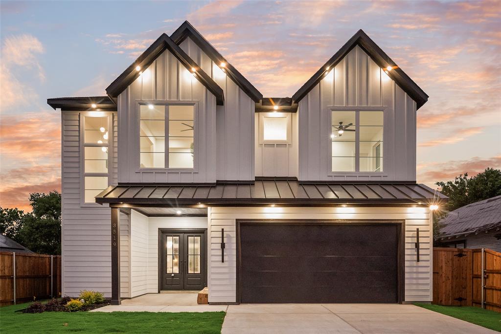 Beautifully crafted new construction by Guel Family Builders, Inc., featuring a well-designed two-story floor plan with 4 bedrooms and 3.5 bathrooms. The primary suite is conveniently located on the first floor and offers a spa-like ensuite designed for comfort and relaxation. Throughout the home, you’ll find real nail-down white oak hardwood flooring, quartz countertops, and modern, upscale finishes that create a clean and sophisticated look. Upstairs, enjoy a spacious loft area along with a built-in desk, perfect for work or study. Two of the secondary bedrooms are connected by a Jack-and-Jill bathroom, each offering its own walk-in closet and private vanity for added convenience and functionality. The backyard is enclosed with an 8-foot privacy fence, providing a great space for outdoor enjoyment. Ideally located in Dallas with easy access to dining, shopping, and major highways, this home offers a perfect blend of style, comfort, and everyday living.