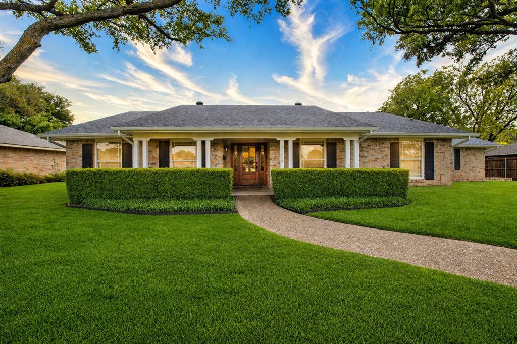 Welcome to a flawless and stunning home nestled in the heart of Glen Cove, with an abundance of green space in all directions, and the newly remodeled park at Gooch Elementary directly across the street! This beautiful home is a paragon of excellence in a community that prioritizes excellence, and no stone has been left unturned as the current owners remodeled this timeless residence from top to bottom, inside and out, with luxurious materials, textures, and finishes. The layout is incredibly thoughtful, with the awe-inspiring communal spaces full of light, elegant and open and airy, while the bedrooms lie tucked away, unbothered and unwavering in their ability to provide solace. The entire home wraps around the back patio, covered by a pergola topped by modern tinted acrylic, breathing life and dappled sunlight through French doors into the cozy primary bedroom and beautifully redone living room. If you're browsing this home and this area, you already know that your children could pretty easily scamper on over to a whole plethora of the best and most coveted schools in North Texas as well as Brookhaven Country Club, and the community in which this home sits peacefully and elegantly consistently bands together to ensure that everyone's thriving, everyone's well, and that the area will continue to push forward and blossom. We cordially invite you to come see, come find a flaw, come delight in one of the most thorough and thoughtful remodels in the neighborhood. You'll love this place.