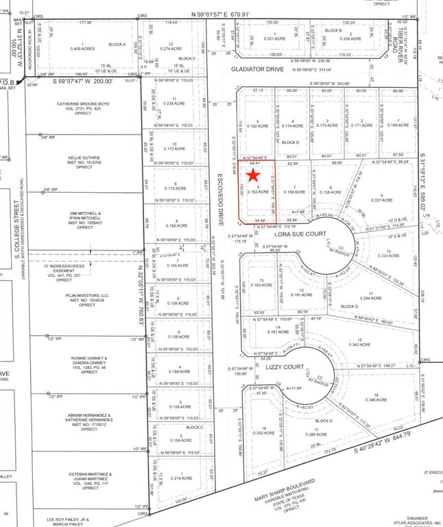 Italy's Newest Premier Neighborhood, Gladiator Estates. Nice Quiet Country Living With City Convenience. Minutes from Hwy 77 and I-35 for Easy Commuting. Bring Your Builder And Create Your New Ideal Home.