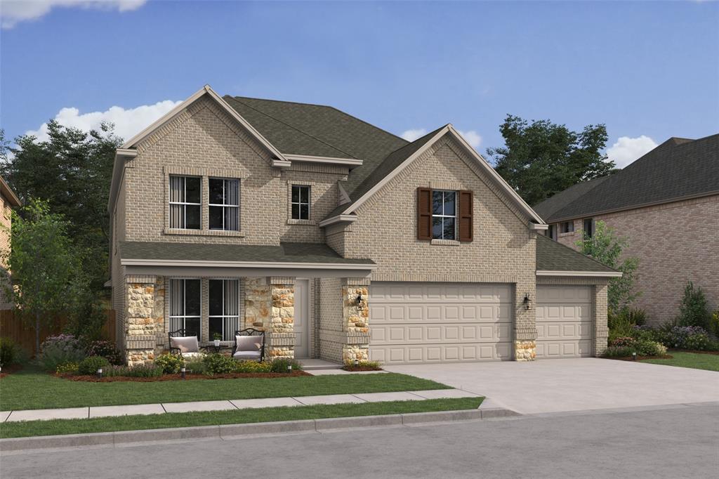 Located in Wylie ISD! This stunning 2-story home provides a comfortable open floorplan with a convenient home office off the foyer. The kitchen features a spacious island and overlooks the well-lit great room and dining area, leading to a large covered patio. In from the garage, a HovHall with valet and laundry room keep your home tidy. The primary suite includes a private bath and a walk-in closet with built-in shelving. A versatile upstairs loft and 3 secondary bedrooms allow for comfort for all.