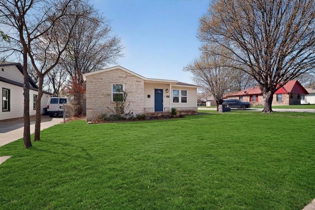 Light, bright, and move-in ready! This beautifully updated 3-bedroom, 2-bath home sits on a desirable corner lot and offers the perfect blend of modern updates and functional living. Fresh interior paint, updated flooring, and renovated kitchen and bathrooms create a clean, contemporary feel throughout. The open-concept layout provides comfortable living and entertaining space, while large windows fill the home with natural light. Outside, you'll find a private driveway with covered, gated parking for added convenience and security. The oversized backyard offers endless possibilities for outdoor living, play, pets, gardening, or future additions. Conveniently located with easy access to shopping, dining, schools, and major highways, this Fort Worth gem is ready for its next owner to call home.