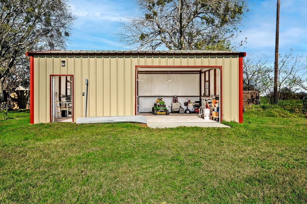 ALMOST ONE FULLL ACRE AND NO HOA!  WITH A UNIQUE WORKING ENVIRONMENT WORKSHOP*LARGE 30X20 INSULATED GARAGE COMPLETE WITH ELECTRICITY*9 SEPARATE 110 OUTLETS & ONE 220 FOR HEAVY USAGE*EXTREMELY LONG DRIVEWAY IN* LOVELY METICULOUSLY MAINTAINED BRICK HOME*EXTERIOR HOME CURB APPEAL*COUNTRY LIVING AT BEST* ALL THIS WITHIN 1928 SQ. FT BUILT THIS HOME IN 2017 * GARAGE *NICELY SITUATED ON .42 ACRE LOT* LOCATED IN THE TIOGA ISD OFFERS STRONG ACADEMIC OUTCOMES AND A SUPPORTIVE SMALL-SCHOOL ENVIRONMENT AS ITS PRIMARY ADVANTAGES*OPEN FLOOR PLAN*STONE WOOD BURNING FIREPLACE*CEILING FANS THROUGHOUT HOME*OPEN KITCHEN WITH CUSTOM CABINETS & GRANITE COUNTERS*STAINLESS APPLIANCES*EXTREMELY LARGE PANTRY AND LAUNDRY ROOM 3 SPLIT BEDROOM 2 BATH HOME* SPACIOUS MASTER BEDROOM AND MASTER BATHROOM*WALK IN SHOWER*DUAL SINKS*AND TWO LARGE WALK-IN CLOSET* HOME FEATURES GRANITE COUNTERS*LARGE BEDROOMS* WOOD TILE FLOORING THROUGHOUT*CITY SERVICES*ALL ELECTRIC*WATER AND SEWER*BRICK EXTERIOR*COVERT PATIO*SIDE ENTRY*21X22X8FT CEILING, 2 CAR OVERSIZED GARAGE*TIOGA IS LOCATED ON THE SHORES OF LAKE RAY ROBERTS & OFFERS EASY ACCESS TO THE LAKE'S STATE PARKS AND BOAT RAMPS*NO HOA DUES*A LITTLE PIECE OF PARADISE NESTLED IN THE SMALL TOWN OF TIOGA!!THE VACANT FIELD NEXT DOOR THE PROPERTY GIVES A COUNTRY FEEL.