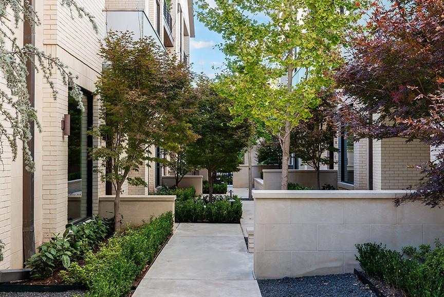 43Hundred Lomo Alto is a chic contemporary Highland Park residence with AIA award-winning architectural design by Bernbaum-Magadini. There are seven elegant three-story homes in this gated, beautifully landscaped community, and this particular one, unit #7, has a unique location overlooking the garden and patio area.  A sleek modern style and exquisite functionality throughout are combined with architectural windows, hand-hewn white oak flooring, Carrara marble, spotless gallery-style walls, professional-grade stainless steel appliances. An elevator to all floors and an abundance of storage add to the conveniences. Common features include covered outdoor dining, grilling station, gym, and dog run. 43Hundred Lomo Alto is situated in a highly desirable location close to neighborhood parks, HPISD's Bradfield Elementary, and the Highland Park Village, and also includes Highland Park Police and Fire protection. Don't miss this special opportunity to grab #7...modern luxury at it's finest!