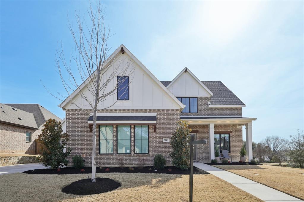 Welcome to 7224 Smith Farm Road  North Richland Hills—where refined design meets everyday comfort in a setting that feels both inviting and connected.
Perfectly positioned with green space behind and alongside the home, this property offers privacy and serene views you’ll appreciate year-round. Step inside and you’re immediately greeted by a peaceful working office soaring cathedral ceilings accented with striking beams, creating a dramatic yet inviting first impression. Natural light pours through generous windows, highlighting custom built-in cabinetry with soft accent lighting and a cozy gas log fireplace. 
The heart of the home is the stunning kitchen—designed for both entertaining and effortless daily living. A spacious layout features quartz countertops, a statement farmhouse apron sink, gas cooktop, built-in refrigerator, and coffee bar complete with beverage refrigerator. Whether hosting friends or enjoying a quiet morning coffee, this space seamlessly connects beauty and function. The primary suite is a peaceful retreat tucked away for privacy. Light-filled and serene, it flows into a spa-inspired bath complete with dual vanities, a freestanding soaking tub, and walk-in shower—creating a luxurious escape at the end of each day.  Step outside and discover your personal backyard oasis. The sparkling pool and spa are framed by tranquil green space, offering both beauty and privacy. It’s the perfect setting for summer gatherings, evening swims, or simply unwinding under the Texas sky. With three garage spaces providing ample storage and flexibility, and just a short stroll to Cross Timbers Park, this home delivers an exceptional blend of lifestyle, location, and luxury. This is more than a home—it’s a place to live beautifully.