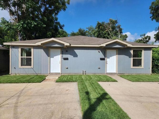 Attention investors! This newer-construction duplex offers 3-bedroom, 1-bath per side and offers a strong opportunity to add a low-maintenance rental property to your portfolio. Property features an open- concept layout, located in the rapidly developing South DallasF air Park area, the property provides convenient access to Downtown Dallas, major highways, public transit, Fair Park, and employment centers. The area continues to experience redevelopment and investment activity, creating long-term appreciation potential. This property has One Address, Duplex that both sides being sold together, each side A & B are a 3 bedroom 1 full bath, each have one living area and a kitchen.  Each duplex has its own private backyard with wood fence. Property needs repairs