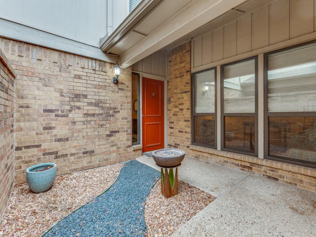 Wonderful low maintenance townhome in desirable Preston Square. Generous sized rooms with hardwoods throughout, the spacious living room has gas fireplace and abundant natural light. The only rooms without hardwoods are the dining room and kitchen which have handsome brick floors. Eat-in, galley kitchen includes quartz countertops, induction cooktop, built in microwave and breakfast area with access to the patio. Each of the 3 bedrooms have ensuite baths. Flexible downstairs bedroom with separate entrance is currently being used as an office. Large master up includes a fireplace, sitting area, and ample closet space with two separate walk-in closets, one divided for his and her space. Large enough for a family, but perfect for downsizers, this home is conveniently located inside LBJ, close to the Galleria, dining and entertainment, with easy access to the private school corridor. Minutes from Downtown Dallas via the tollway. Community includes pool and tennis courts.