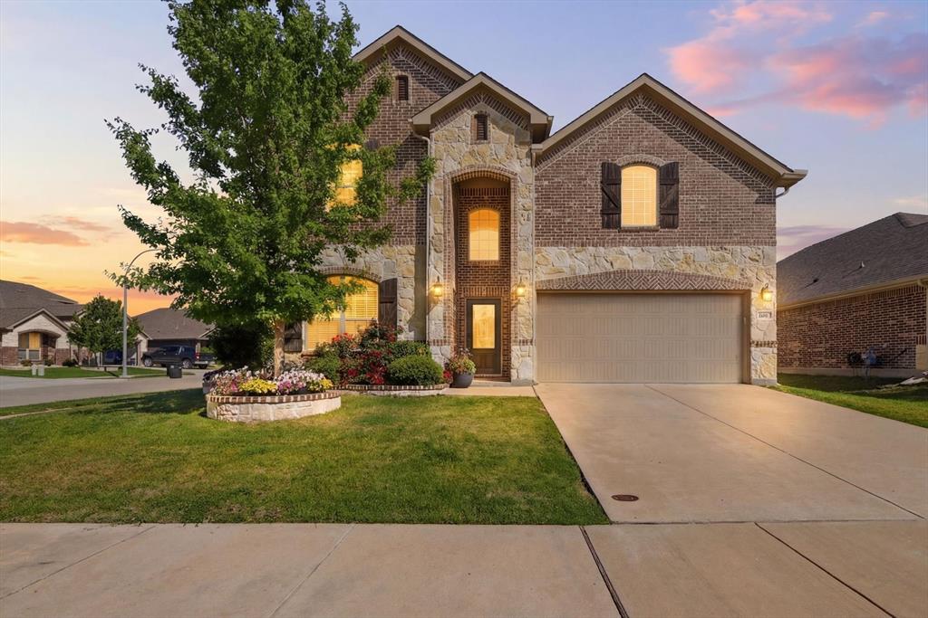 Assumable loan available at an incredible 2.87% interest rate!! Experience elevated living in this stunning move-in ready home located in the highly sought-after Sendera Ranch community and zoned to acclaimed Northwest ISD. Offering an exceptional blend of space, functionality, and modern comfort, this beautifully designed residence features 4 bedrooms, 3 full baths, 2 half baths, and a versatile open-concept layout ideal for multigenerational living. A rare highlight of the home is the private in-law suite complete with its own separate entrance, living area, kitchen, washer and dryer, full bath, and spacious bedroom—perfect for guests, extended family, or additional privacy. The main home showcases cathedral ceilings, crown molding, granite countertops, smart thermostats and lighting, abundant storage, and expansive living spaces throughout. Enjoy entertaining in the chef-inspired eat-in kitchen featuring a large center island that opens seamlessly to the living area. Additional spaces include a dedicated office, media room, and second living area, offering flexibility for work, relaxation, and entertainment. Retreat to the luxurious primary suite featuring a spa-like ensuite bath with dual sinks, garden tub, separate shower, and oversized walk-in closet. Situated on a spacious corner lot, the covered patio creates the perfect setting for morning coffee or evening gatherings. Residents of Sendera Ranch enjoy resort-style amenities, including multiple pools, parks, playgrounds, and basketball courts. Don’t miss this rare opportunity to own a beautifully upgraded home with exceptional versatility in one of the area’s most desirable communities.