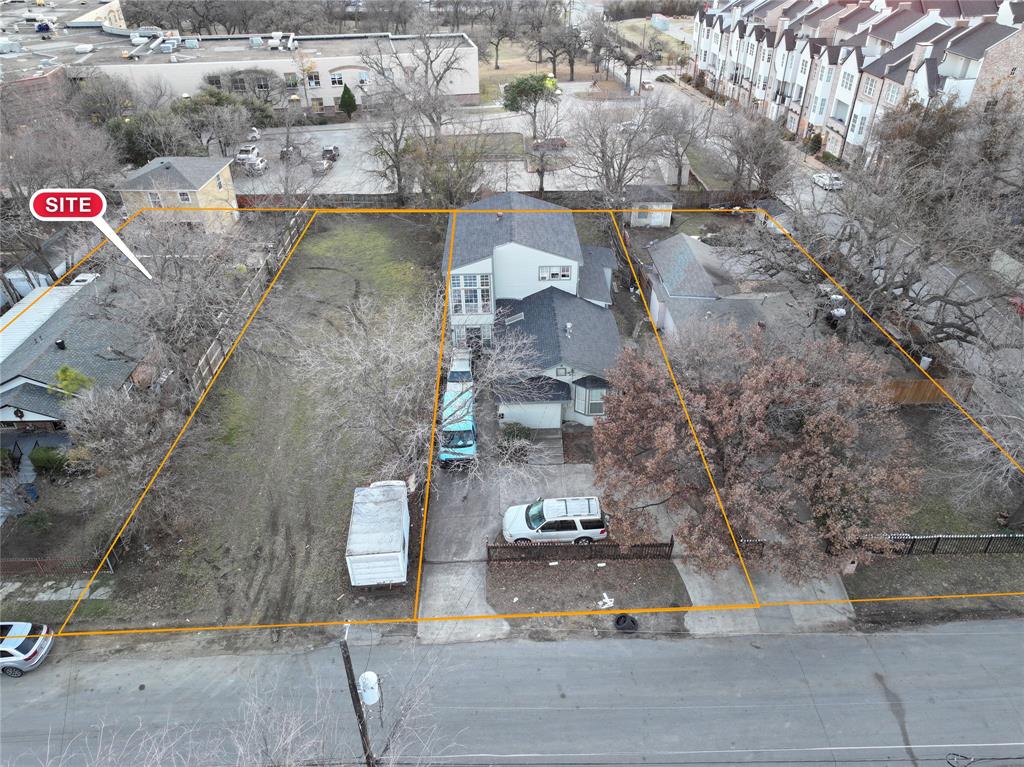 This lot offers great views of the downtown skyline as the lot is one of the highest vantage points in the entire neighborhood. This makes it great for rooftop decks. Located about a mile from Parkland Hospital and the Dallas Medical district, it's also just 3.5 miles roughly from the downtown Dallas CBD. There are no overhead electric poles or lines at the front of the lot, as they're on the other side of the street, making for a cleaner, aesthetically pleasing development. It's just a couple of minutes from the North Dallas Tollway and Interstate 35, so the location provides easy access to corporate job centers. A few other developments are underway in the neighborhood or have been completed. Sold for lot value only, so acess to the home is not allowed without an executed contract. Additional lots are available for a larger development canvas as well. Interested? Don't wait until it's too late!