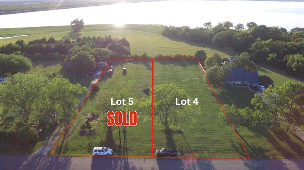 LOT 4 has an STUNNING lake view, especially at sunset! This lot is 0.66 acres and is ideal for a smaller residential, custom home offering the feel of being in the country, yet still close enough to all the modern amenities that Forney, Texas has to offer. The size of the home will be limited due to the size of septic tank that is allowed. Please contact Kaufman County for questions. No mobile homes allowed. A septic tank will be required, and a propane tank will be necessary if a gas connection is desired. Co-op electricity and co-op water are located at the street. There is no HOA here, which makes this property a hidden gem among the surrounding residential developments. There is NO direct lake access. If you have an interest in this lot, please consult with a Buyer's Agent to schedule a showing directly through the listing agent. The City of Dallas owns the property from the fence to the lake's waterline. The survey is in the Transaction Desk. All measurements, SQFT, taxes, schools, and all other information relating to this listed property should be verified by the buyer and the buyer’s agent. All information contained herein is deemed reliable but not guaranteed. Property lines on images are estimated and represent a visual only. Please refer to the Survey in listing transactions.  Buyer and buyer's agent must verify all measurements, SQFT, taxes, schools and all other information regarding this listed property.