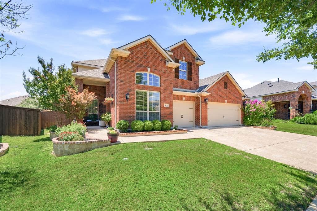 OPEN HOUSE SAT & SUN 1-3PM! Nestled beneath mature shade trees, this beautifully maintained home offers the perfect blend of comfort, functionality, and outdoor living. Step inside to soaring ceilings, abundant natural light, and a stunning wall of windows that fills the living room with sunlight while showcasing views of the mature trees and backyard. Luxury vinyl plank flooring flows throughout the downstairs living areas, while the open-concept layout connects the spacious living room, kitchen, and breakfast area to create an ideal space for everyday living and entertaining. A formal dining room provides additional gathering space for holidays and special occasions. The main level also features a versatile flex room perfect for a home office, workout room, playroom, or hobby space.  Designed with flexibility in mind, the main level includes a private primary suite along with a secondary bedroom and full bath. Upstairs, you'll find 3 additional bedrooms, 2 full baths, a spacious game room, and a dedicated media room. Storage is abundant throughout the home, including a walk-in floored attic space with convenient upstairs access.  Thoughtful updates include a roof replaced in 2019, luxury vinyl plank flooring throughout the downstairs living areas in 2021, and the full HVAC system replaced in 2023. The oversized utility room offers space for an additional refrigerator or freezer, and the 3 car garage provides plenty of room for vehicles and storage.  Outside, enjoy your own private backyard retreat shaded by mature trees and highlighted by a tranquil koi pond, beautiful landscaping, and a dedicated gardening area with raised planting beds. Creekwood residents enjoy exceptional amenities including a community pool, playground, walking trails, greenbelt areas, and catch-and-release ponds. Located within Eagle Mountain-Saginaw ISD, this 5 BR, 4 Bath home offers a rare combination of space, updates, mature landscaping, and outstanding community amenities.