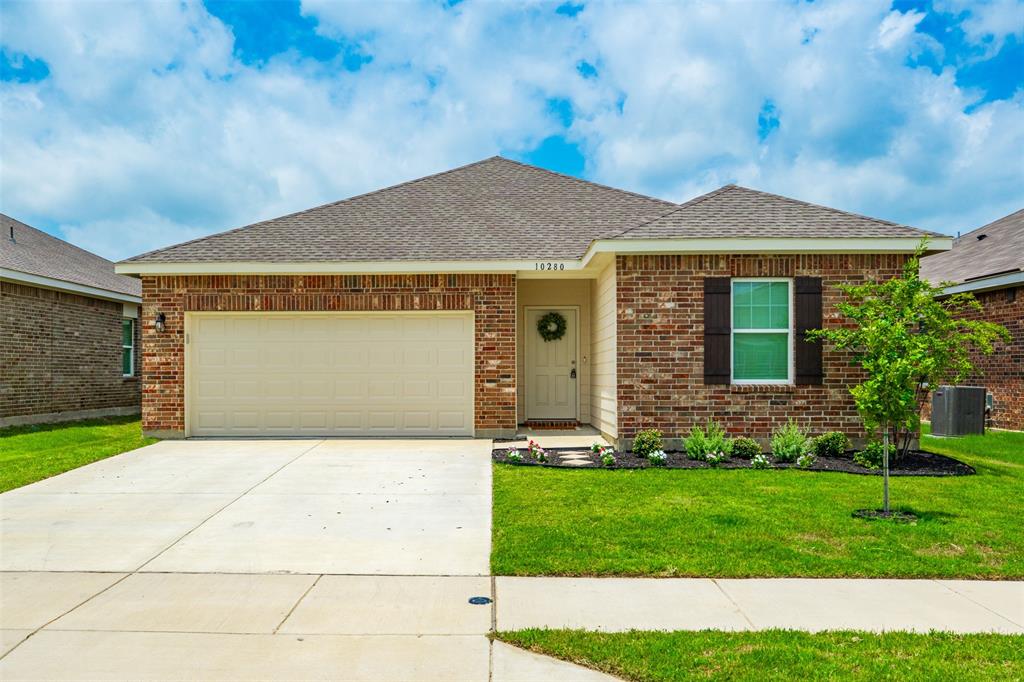 Welcome this beautifully maintained 2024 built home featuring 3 bedrooms, 2 bathrooms, and over 1,800 square feet of well-designed living space. The open-concept floor plan offers a seamless flow between the kitchen, dining, and living areas, creating an inviting atmosphere for both entertaining and everyday living.

Step outside to enjoy a spacious backyard complete with a covered patio, perfect for outdoor gatherings, relaxing evenings, or family activities.

The beautiful curb appeal stands out with flowers and lush greenery, reflecting the care and pride of ownership throughout. Situated in a welcoming, family friendly neighborhood with sidewalks and walkable access to nearby stores, this home delivers convenience, charm, and modern style all in one.