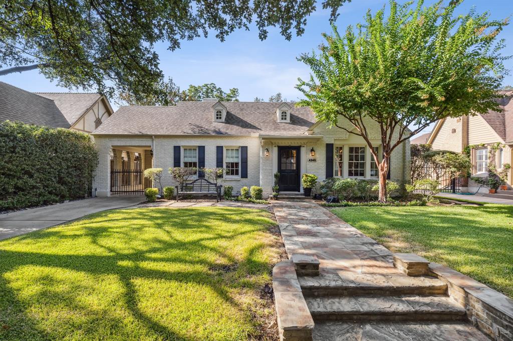 Adorable home in HPISD, walking distance to Bradfield Elementary and Highland Park Village. Quintessential 1925 Highland Park cottage with original charm in-tact. Two bedroom with 2 full baths and one half bath, 2 living areas, and a addition room that could serve as an office, study or nursery. The kitchen opens up to a cozy family room and a breakfast nook. Spacious 2 car detached garage and a porte-cochère. So much to love about this happy home in Highland Park!