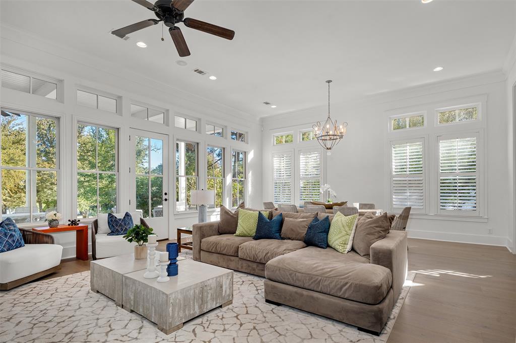 Nestled within Long Cove development on the shores of Cedar Creek Lake, this home offers five spacious bedrooms, each accompanied by its own en-suite bathroom. As you step inside, you are immediately greeted by an open floor plan that seamlessly blends together the kitchen, living, and dining areas, creating a spacious and inviting family space. The generous use of large windows and glass doors ensures that natural light shines in the interiors and from the living area, step outside onto your private back patio, which is set back from the water, allowing for an impressive expanse of lush green space to enjoy. Long Cove offers an array of amenities including tennis, pickleball, zip lining, swimming and hiking-biking trails to enhance your lake lifestyle. If you're looking for a tranquil escape from the hustle and bustle of city life this lakehouse is the perfect place to call home!  This home is being offered furnished.