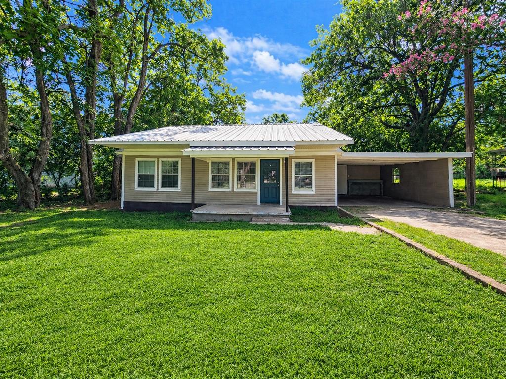 Freshly updated 3 bedroom, 1-bath home available in Hawkins, TX! This charming property offers a fenced backyard, perfect for pets, play, or outdoor entertaining, along with an attached carport that includes additional storage space. A storm shelter adds extra peace of mind, and the home is conveniently located in Hawkins ISD, combining updated features with practical living space and plenty of potential.