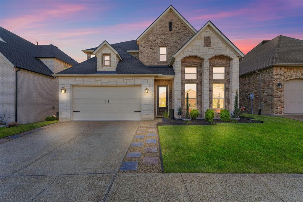 Rare opportunity to own the builder’s own personal custom home! Built with exceptional craftsmanship and attention to detail, this home showcases carefully selected finishes and a highly functional layout designed for both comfort and style. The interior features clean modern touches, quality materials, and a warm, sophisticated floor plan that immediately feels like home. The private primary suite is located on the main floor and features a spacious walk-in closet with direct access to the laundry room — a smart and convenient design element. Upstairs, the additional bedrooms are arranged in a split layout, offering both privacy and flexibility, making it ideal for a growing family or hosting guests. Located inside a private gated community, this stunning residence blends timeless traditional architecture with a beautifully modern interior, creating a home that feels both elegant and inviting. Homes of this caliber in a gated community just 30 minutes to Dallas rarely come available! This one is a showstopper!
