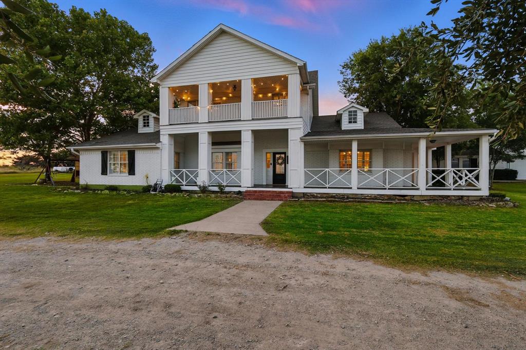 PRICE REDUCTION - Nestled on over 3 scenic acres in Decatur, 185 Quail Run offers the luxury country lifestyle today’s North Texas buyers are searching for — peaceful mornings, breathtaking sunsets, wide open skies, and the freedom that comes with acreage living. This stunning colonial-style estate blends timeless architecture with the warmth and flexibility needed for modern living.

Featuring 4 spacious bedrooms, 3.5 bathrooms, and a 3-car garage, the home is filled with natural light, inviting living spaces, and panoramic property views. Large windows capture gorgeous Texas sunrises and sunsets, while the flexible floorplan creates space for entertaining, working from home, hobbies, fitness, or multigenerational living.

A separate unfinished ADU (Accessory Dwelling Unit) offers incredible potential for buyers with vision. Whether transformed into a private guest house, multigenerational suite, home office, creative studio, homeschool space, pool house, or future income-producing opportunity, this additional structure creates long-term flexibility and value rarely found with acreage properties in Decatur.

Outside, the possibilities continue. The expansive acreage provides room for a future pool, workshop, barn, gardens, animals, recreational space, or unforgettable outdoor entertaining under the Texas sky. Whether enjoying quiet evenings on the porch or hosting gatherings with family and friends, this property delivers the lifestyle buyers dream about when searching for land in North Texas.

Conveniently located near Decatur shopping, dining, and commuter access, 185 Quail Run offers the perfect balance of privacy and convenience. Buyers searching for a luxury country home in Decatur TX, acreage property with guest house potential, multigenerational opportunities, or a private North Texas retreat will immediately recognize the rare lifestyle and possibilities this exceptional property provides.
