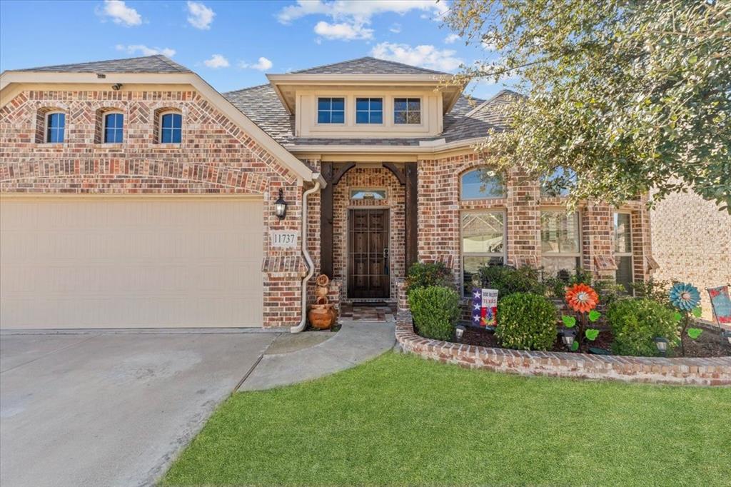 Looking for the perfect home? 
This 4-bedroom, 2-bathroom plus office space house, is located just 15 miles from Downtown Fort Worth in the Live Oak Creek community. Situated in the White Settlement ISD School District, this home offers the ideal balance of work-life flexibility. The floor plan prioritizes privacy, with a primary suite separate from the secondary bedrooms. You'll love the open-concept living area, where natural light pours through expansive windows into the kitchen and dining spaces. Step outside to your private oasis: an extended covered patio featuring a built-in outdoor kitchen island with a gas range perfect for entertaining during this coming summer!  Additional highlights include 10-foot ceilings, ceramic tile flooring throughout, and major appliances included washer, dryer, and refrigerator. THE HOME COMES WITH SOLAR PANELS AT NO ADDITIONAL COST TO THE BUYER, helping lower energy expenses and offering added value- especially during Texas summer.
A perfect blend of comfort, functionality, and energy efficiency ready to welcome its next owner.