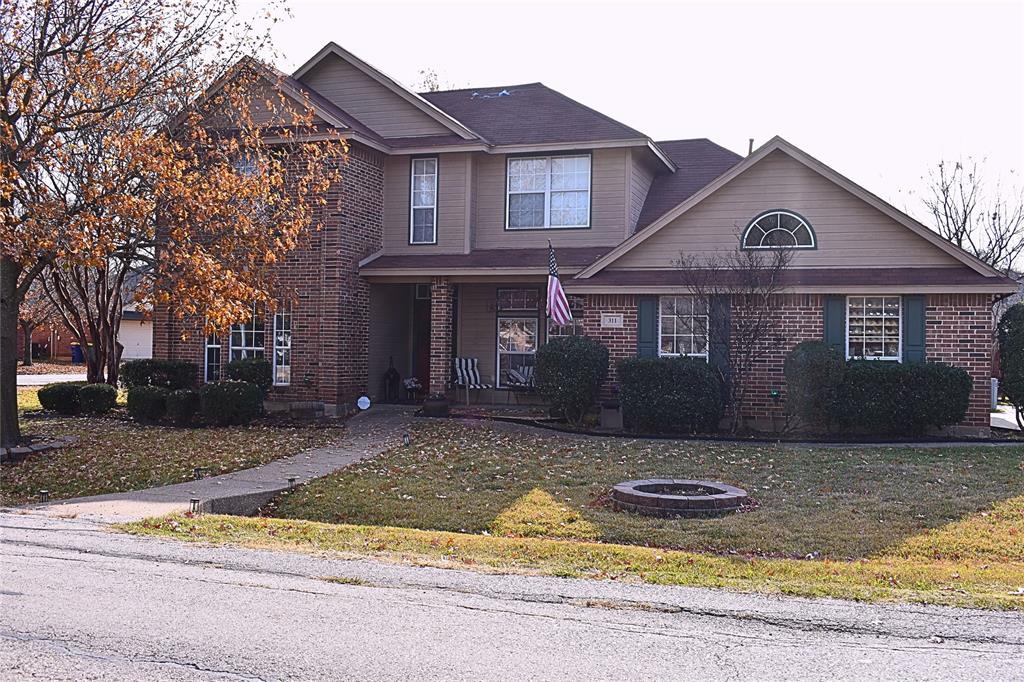 Well-located two-story home in an established neighborhood with convenient access to major commuting routes. The primary bedroom and en suite bathroom are located on the main level. Upstairs features a game room two additional bedrooms and a full bathroom. The home also offers a dedicated office with French doors. The kitchen includes a breakfast bar, tiled backsplash, walk in pantry, and overlooks the breakfast nook. The living area is filled with natural light and features a corner fireplace with brick. Exterior amenities include a covered patio and a fenced backyard. Property is being sold as-is; seller will make no repairs.