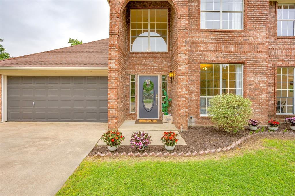Back on the market, buyers had a change of heart - no major issues found and no negotiations of repairs took place. Sellers are motivated!  Say Hello to this beautifully remodeled four-bedroom, two-and-a-half-bathroom home perfectly positioned on an oversized lot featuring one of the largest backyards in the neighborhood. Thoughtfully updated and full of charm, this home offers a warm and inviting layout designed for both everyday living and entertaining. Inside, you’ll find a cozy wood-burning fireplace, an updated kitchen complete with a charming eat-in nook, and flexible living spaces that adapt effortlessly to your lifestyle. Enjoy the elegance of a formal dining room along with an upstairs bonus space ideal for a second living area, home office, game room, media room, or private guest retreat. Step outside to enjoy the expansive backyard featuring a large covered patio complete with ceiling fans, a true Texas essential for relaxing and entertaining year-round. A storage shed adds even more convenience, while the oversized yard offers endless possibilities with plenty of space to garden, play, host gatherings, add a pool, or create the backyard oasis your heart desires. Reverse osmosis water dispenser conveniently located in the kitchen for easy access to purified drinking water. Conveniently located just off the Chisholm Trail Tollway, this home offers easy access to downtown Fort Worth, TCU, Tarleton State University Fort Worth Campus, Trinity Valley School, and an abundance of nearby shopping, dining, and entertainment options. New downstairs HVAC unit and garage door opener. Entryway mud bench system, playroom cabinets,  kitchen island and trash & recycle cabinet to convey. All information contained herein is deemed reliable but not guaranteed. Buyer and buyer’s agent to verify all information.