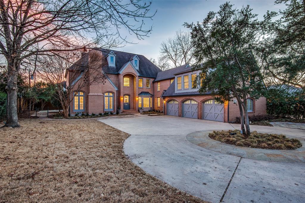 Nestled in Preston Hollow this newly renovated 5 bedroom, 4 and a half bathroom home with a 3 car garage is move-in ready. The heart of the home is the updated kitchen with high end stainless steel appliances, new plumbing fixtures, backsplash  quartzite countertops. The kitchen opens to a breakfast area and family space overlooking the outdoor terrace and pool. The family room features a custom cast stone fireplace and floor to ceiling french doors that open to a private side courtyard. Recently refreshed, the Primary bedroom and bath, which are located on the second floor, consists of his her closets, new soaking tub and oversized shower. There are four additional bedrooms with updated bathrooms including one nanny or in-law suite with a kitchenette. A charming retreat with extensive renovations throughout.