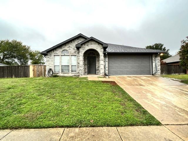 Wonderful home with 4 Bedrooms, 2 Baths. This beautiful home has a split floorplan that separates the master bedroom from the secondary ones. It has laminate flooring in the living, dining and kitchen areas and neutral paint throughout. An inviting kitchen with modern backsplash, white cabinets, Quartz countertops and plenty of storage. Newly updated light fixtures and fans throughout the home. The Master bedroom is spacious with room for additional seating. Master bath has a huge walk-in shower retreat. Seating on an over-sized lot with a large yard perfect for family gatherings. This beauty is so clean and move-in ready. Plus, conveniently located near highways, shopping and dining.