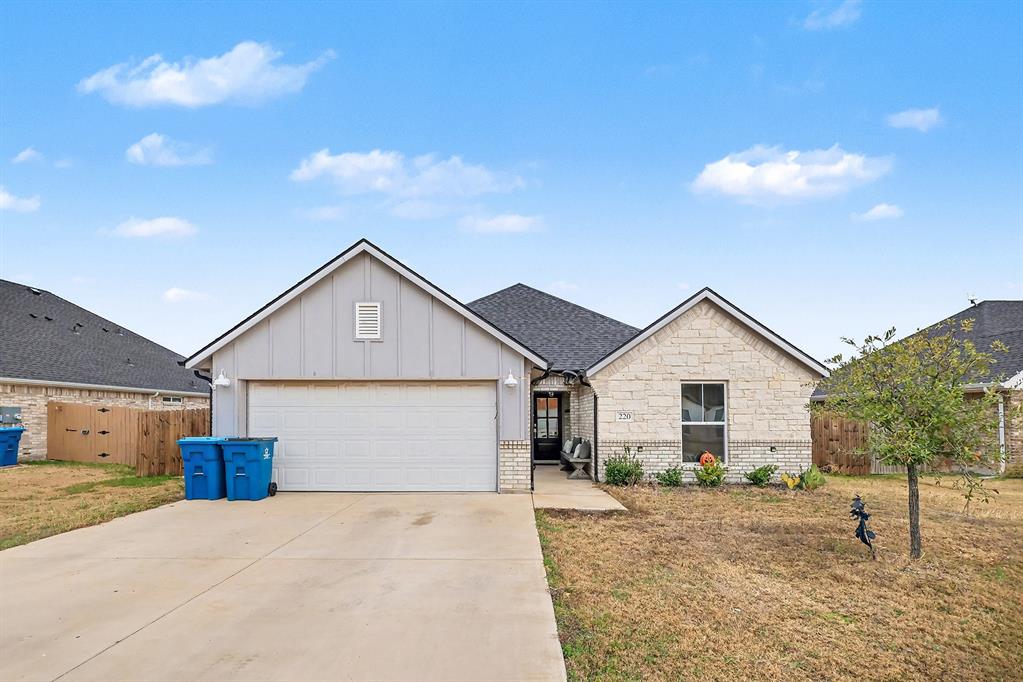 Hello there… I’m 220 Poinsetta Drive, and I’ve been waiting for you.

Let me introduce myself properly. I’m a charming, nearly-new (built in 2022) Texas sweetheart nestled in the Meadows of Palmer, and I’m on the hunt for my next family to love, protect, and make memories with.

From the moment you pull into my driveway, I show off my board-and-batten, brick, and stone outfit—classic, confident, and always in style. Step inside and you’ll quickly notice I’m a one-story, wide-open kind of home. I don’t believe in walls getting in the way of laughter, conversation, or snack runs during movie night.

I offer three cozy bedrooms and two bright bathrooms, including a peaceful primary suite with dual sinks, a garden tub, a separate shower, and a walk-in closet designed to keep mornings calm and organized.

My open-concept kitchen was made for gathering, featuring granite countertops, a spacious island, pantry storage, and an eat-in dining area perfect for everyday living.

I even have a mud bench and utility room, because real life happens and I’m built to handle it.

Step out back and you’ll find my favorite feature—a private in-ground gunite pool. It’s ideal for cooling off on hot Texas afternoons or hosting weekend get-togethers.

I sit on a just-right-sized lot with a full wood fence, covered patio, and no HOA. Located in Palmer ISD with a two-car garage, I’m move-in ready and eager to begin my next chapter.

Come meet me at 220 Poinsetta Drive in Palmer. I think we will be a match!