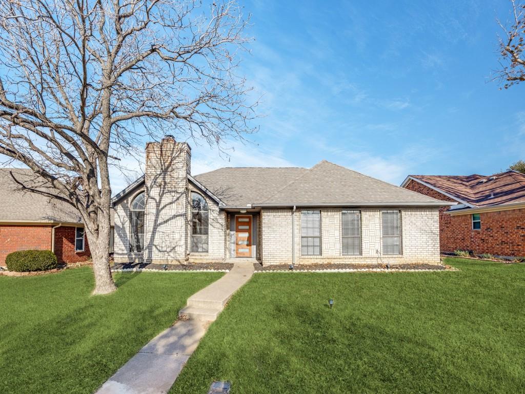 Welcome Home where style, comfort, and peace of mind come together in one truly move-in ready home. Nestled in an established Lewisville neighborhood, this beautifully updated 3-bedroom, 2-bath home offers two spacious living areas, two dining spaces, and an extensive list of recent improvements that set it apart from the competition. Step inside to discover a bright, inviting floorplan featuring luxury vinyl plank flooring, fresh interior paint, updated lighting, and a stunning floor-to-ceiling brick fireplace that anchors the main living room. Vaulted ceilings create an open and airy feel, while the flexible layout provides plenty of room for everyday living and entertaining. The remodeled kitchen is both stylish and functional with quartz countertops, designer tile backsplash, updated cabinetry and hardware, stainless steel appliances, and ample storage. Both bathrooms have been thoughtfully renovated with modern finishes, quartz counters, and beautiful ceramic tile details. Beyond the cosmetic updates, this home offers exceptional value with major improvements already completed, including foundation repairs with a transferable lifetime warranty, updated plumbing, new water heater, drainage improvements, attic insulation replacement, chimney repairs, HVAC servicing, termite treatment, and much more. Enjoy outdoor living in the private backyard featuring an 8-foot privacy fence and open patio perfect for weekend barbecues, morning coffee, or relaxing evenings at home. Conveniently located near shopping, dining, schools, and major commuter routes, this home offers the perfect combination of location, updates, and value. This is a rare opportunity to own a home where all the hard work has already been done. Simply move in and start making memories.