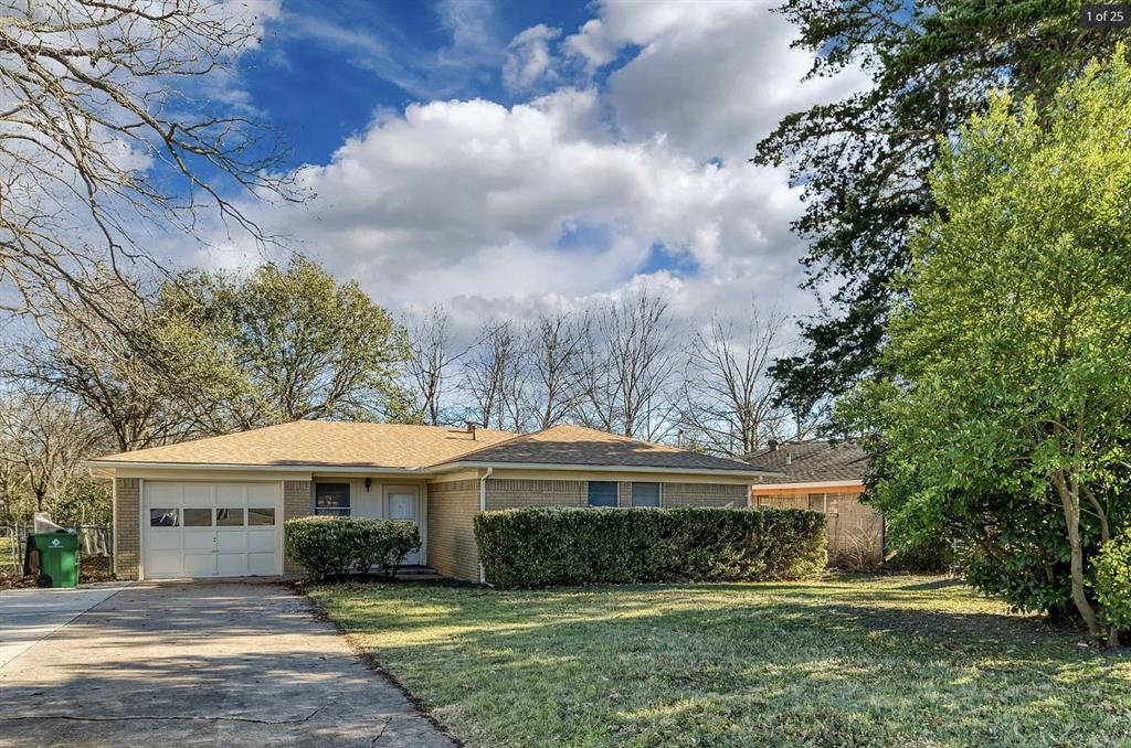 **SELLER FINANCING AVAILABLE**

Solid all-brick ranch on a large, tree-lined lot. Attached garage. Freshly painted throughout in a clean neutral palette. Large-format tile entry with decorative inlay, open living and dining flow, and a galley kitchen with white cabinets and gas range.
Three bedrooms, one and a half bath. Primary has an en-suite. Secondary full bath with tub and shower combo. Bonus flex room off the kitchen with its own exterior door and works as a sunroom, office, or mudroom. Seller financing available. Please email listing agent for owner financing terms. Property is also available for lease.