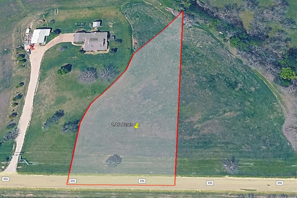 1.46-acre Princeton homesite with approximately 194 feet of CR 496 road frontage. This is Lot F of seven planned homesites being divided from a 17.655-acre Princeton property (subject to survey and final platting before sale). Comfortably sized for a custom home, garage or shop, and small acreage uses, with quick access to Hwy 380. Princeton ISD: Leta Horn Smith Elementary, Huddleston Intermediate, Clark Junior High, Princeton High School.

DEED RESTRICTIONS (first 30 years from initial closing): no mobile homes, no multifamily, no storage facilities, and possibly others. Seller will pay for the initial survey and platting of the land. Buyer is responsible for verifying and installing their own utilities and road entrances.

Six other planned homesites are also available individually or in combination — including the existing custom home on Lot E (adjacent). Combine E and F or E, F, and G for a larger estate. Ask listing agent for the planning map and KMZ.