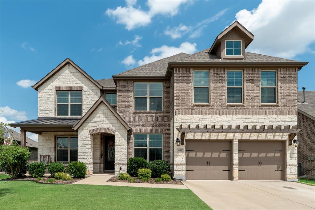 Stunning 4-Bedroom Home with Chef’s Kitchen, Soaring Ceilings & Exceptional Outdoor Living

Welcome to this beautifully designed 4-bedroom, 3.5-bathroom home that perfectly blends luxury, comfort, and functionality. The heart of the home is a gorgeous chef’s kitchen featuring granite countertops, stainless steel appliances, a gas cooktop, an oversized island, and a butler’s pantry. The kitchen opens seamlessly to a large living room with soaring ceilings and expansive windows offering views of the backyard.

Adjacent to the kitchen is a generous eat-in dining area, ideal for casual family meals or entertaining guests. Off the entry, you’ll find a private study with French doors and a formal dining room — perfect for hosting dinner parties.

The primary suite is conveniently located on the main floor, offering a serene retreat with a spa-like bath including a soaking tub, dual vanity, and a large walk-in shower. Additional main-floor highlights include a half bath, laundry room, and a mudroom with built-in storage.

Upstairs, you'll find a game room (currently used as an office and playroom) and a spacious media room, currently set up as a home gym. Off the media room is a walk-out attic that could easily be converted into additional living space. The upstairs also includes a private guest suite with ensuite bathroom, plus two additional bedrooms that share a full bath.

The 2-car garage includes a convenient bump-out for extra storage. Step outside to enjoy a large covered patio — perfect for Texas BBQs — and a generous backyard with room to play or garden. Located in close proximity to the neighborhood pool, this home offers the best of community living.  Conveniently located near Erwin Park with a community pool, park, & huge nature preserve & tons of trail systems.