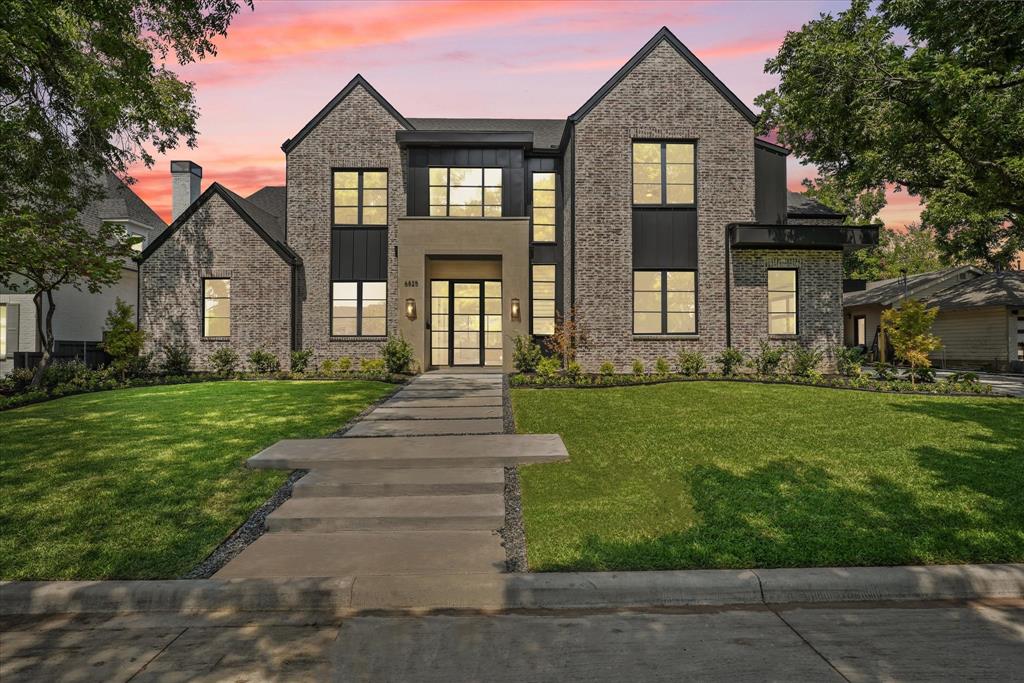 Stunning new build located in highly sought-after Preston Hollow! This sleek and stylish home offers the perfect combination of contemporary design and luxury living. Upon entering the home, you will be greeted by an open-concept living area with soaring ceilings and abundant natural light. The spacious gourmet kitchen is fully equipped with high-end appliances, a prep kitchen, and a walk-in pantry. The adjacent dining area and covered terrace with an outdoor kitchen are perfect for entertaining guests. The primary suite is on the main level and features a spacious bedroom, a luxurious spa-like bathroom, and a large walk-in closet. Each of the secondary bedrooms features its own en-suite bath. Additional features include; a home office, a wine room, two laundry rooms, a home gym or media room, and a three-car garage. You still have time to choose between a stucco or brick exterior. Don't miss your opportunity to live in one of the hottest neighborhoods in Dallas. MATTERPORT in links!