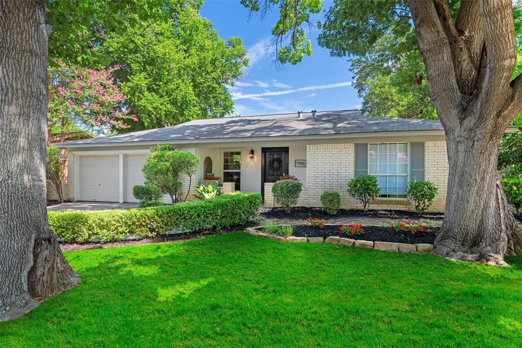 The perfect blend of character, comfort, and flexibility awaits in this beautifully updated Arlington gem. Nestled beneath a canopy of mature trees on a quiet, established street, this beautifully maintained home combines timeless charm with thoughtful updates and an effective year built of 1995 per appraisal district records. Natural light pours through expansive windows, creating a bright, welcoming atmosphere throughout the open-concept living spaces. One of this home's standout features is its exceptionally versatile floor plan, offering two private primary suites, each with its own ensuite bath, plus a third bedroom—an ideal arrangement for roommates, multi-generational living, guests, or a private home office. The bright open kitchen is the heart of the home, featuring granite countertops, an oversized island with breakfast bar, walk in pantry, and seamless flow into the living area, making everyday living and entertaining effortless. Outside, the landscaped yard offers great curb appeal, while the fully fenced backyard with 8-foot privacy fencing creates a peaceful retreat for relaxing, entertaining, or play. A covered front porch, mature shade trees, and established landscaping complete this inviting outdoor space. Conveniently located in the heart of Arlington with easy access to shopping, dining, parks, entertainment, and major commuter routes, this move-in ready home is every bit as functional as it is charming.