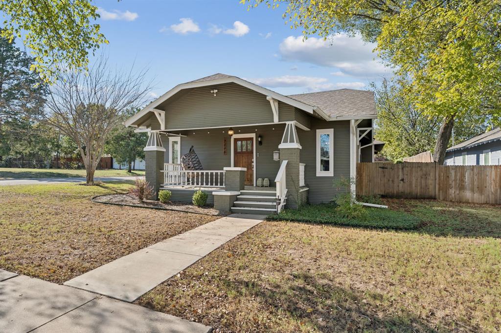 This incredible corner lot home is move in ready! You will walk into an open floor plan that boasts a large living room and kitchen. The kitchen features stainless farm sink, gas range, convection microwave, large pantry, and granite breakfast bar. The home offers a spacious primary bedroom with an ensuite bath with a large walk-in shower.  The two other bedrooms are large and share a beautiful guest bath with original ship lap walls and a chandelier. One of the guest rooms can be converted into an office, if needed.  Outdoor areas consist of a wonderful front porch, covered back patio with an open deck. The perfect space for gathering and entertaining. 
All of the electrical, plumbing, and HVAC were updated in 2018. A new roof, new fence, and fresh paint was completed in 2024. The home is conveniently located near shops and restaurants with easy access to Magnolia Avenue, Downtown Fort Worth, TCU and the Medical District! 
Make an appointment to see this home today!