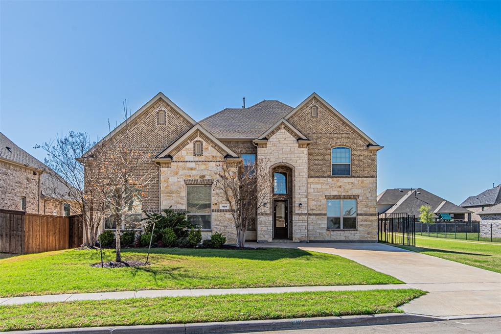 Welcome to your dream home at 1484 Primrose Place, nestled in the heart of Haslet, Texas on a premium greenbelt lot . This stunning residence combines modern elegance with comfortable living. Featuring 5 bedrooms and 4 full baths 2 half baths , 2 living areas, plus Media , Study and Dining. This beautiful home sits on almost a quarter acre lot. Open floor plan perfect for both entertaining and everyday living. The kitchen is a chef's delight, equipped with stainless steel appliances, quartz countertops, and ample cabinet space, making meal prep a breeze. Two bedrooms down stairs with three bedrooms upstairs , Media room equipment will stay with full price offer . New roof installed in 2021 , gas fire place , two tankless water heaters , electric blinds in the living room , low utility bills. Located in a family-friendly neighborhood, enjoy easy access to local parks, schools, and shopping. Just a short drive to major highways, making commutes to Fort Worth and surrounding areas. This property is not only a home; it's a lifestyle waiting for you to embrace.