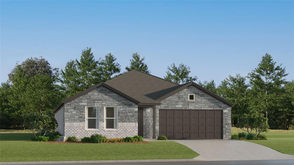 This new four-bedroom home offers convenient single-story living. Three bedrooms boast a private location near the front of the home, leading to an open-concept layout shared between the kitchen, living and dining areas. A versatile flex space is tucked away to the side, and a luxurious owner’s suite is nestled into a private rear corner, complete with a full bathroom and walk-in closet.
Prices, dimensions and features may vary and are subject to change. Photos are for illustrative purposes only.