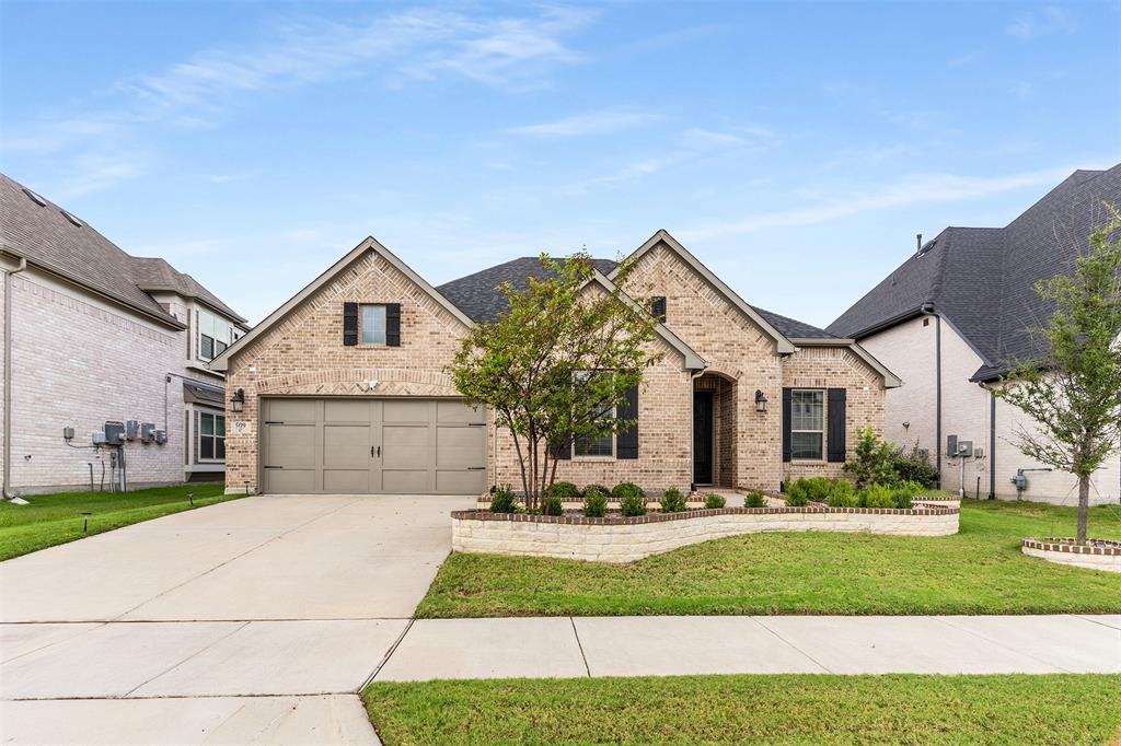 ** Motivated Seller, bring in all offers ** Stunning 2021 one-story home, Coventry Homes Bremond plan 4 bed, 4 bath, 3 car garage loaded with lots of upgrades and designed for both comfort and entertaining.
- Sophisticated primary suite with spa-like bath, dual vanities, and large walk-in closets
- Extended covered patio with spacious lawn
- Chef's kitchen with gas cooktop, 42-inch cabinets, oversized island, huge pantry, and open flow into the living room
- Chandler cabinets and Blanco Diamond kitchen sink
- Upgraded 36-inch 6-burner gas rangetop
- Extended Quartz kitchen Island
- Dedicated dining room adjacent to the kitchen
- Private office with French doors for added quiet and flexibility
- Versatile game and media room
- Guest suite featuring a full bath and oversized walk-in closet
- 3-car tandem garage with epoxy coating and nearby mud bench
- Well-positioned utility room with space for an extra freezer
- Soaring ceilings and an open floor plan that maximize natural light.
- Lightly lived in and exceptionally well-maintained
- High ceiling fireplace with tile wall

This home offers the perfect balance of elegance and functionality with multiple living areas, flexible spaces, and thoughtful design details throughout. The oversized island and open layout make it ideal for gatherings, while the private office and media-ready game room add everyday versatility. Step outside to the covered patio and enjoy year-round outdoor living with an outdoor kitchen. From the spacious owner's retreat to the guest suite and beyond, this home delivers style, comfort, and convenience.