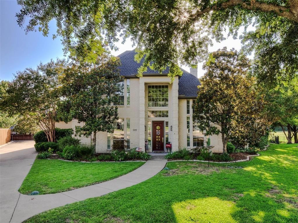Welcome home to this Elegant 5 bedroom home overlooking a stunning backyard featuring a sparkling pool, large covered patio with gorgeous views & mature trees. The main floor features a formal dining, formal living or office with cathedral ceilings, a cozy family room with large windows & a fireplace. The gourmet kitchen is open with lots of space & a sunny breakfast room.  Retreat to the owner's suite & enjoy the cozy sitting area that overlooks the pool & pasture. It also features a large ensuite bath with an oversized shower, jetted tub, double vanities & a massively impressive closet. There is an additional room downstairs that can be a bedroom or office. The beautiful double staircase leads to a family room upstairs along with an in-law suite for a total of 3 bedrooms and 2 full baths on the second floor. The oversized 3 car garage has plenty of space to meet any of your versatile needs. Buffalo Creek offers a community pool, park, playground & tennis courts.