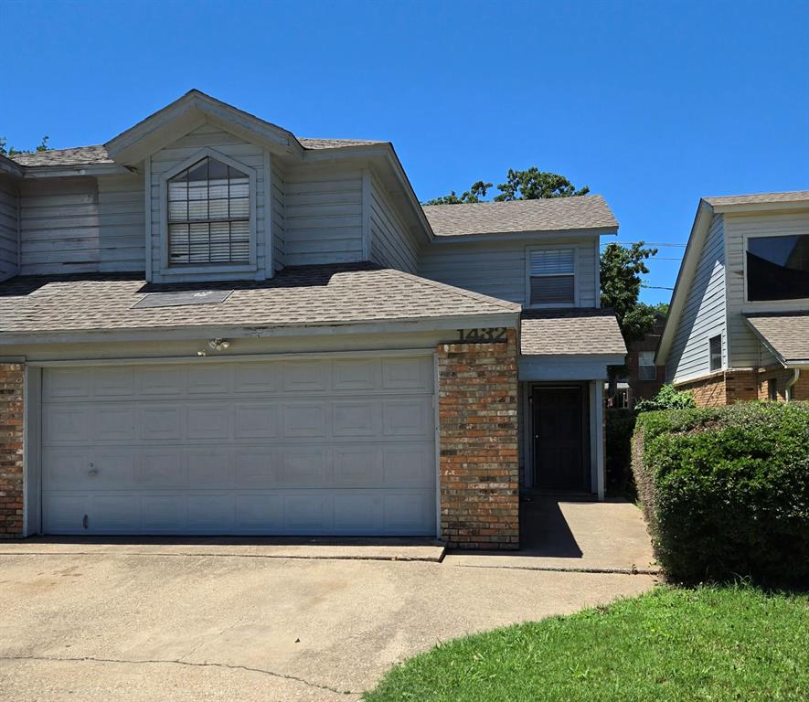 Great opportunity to add this property to your income. This three bedroom, two and half bath townhouse is nestled in a well established subdivision with no HOA's. Easy access to Dallas and Fort Worth. Just minutes to Arlington's entertainment district, AT&T Stadium, Globe Life Field, hospital district and UTA in Arlington. Newer LVP flooring in common areas, tile in the wet areas, granite in Kitchen and bath's, Primary bdrm and bath downstairs, two bdrm and full bath up, beautiful staircase is hand stained. Covered back patio with a privacy fence and room for fido. Current lease in place through August. PLEASE DO NOT DISTURB TENANTS.