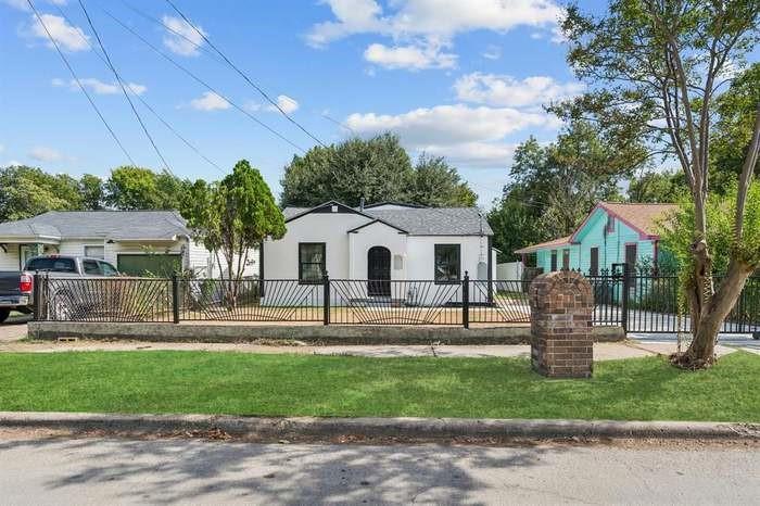 Beautifully renovated 4-bedroom, 2-bath home for sale in Dallas, TX, located in the heart of Oak Cliff just minutes from Downtown Dallas. Completely renovated from top to bottom, this home features all-new interior finishes, exterior updates, and major improvements throughout. Inside, the open floor plan is filled with natural light, luxury vinyl plank flooring, and modern lighting. The updated kitchen showcases quartz countertops, soft-close cabinets, gold hardware, a large sink, and Samsung stainless steel appliances — blending style and function. The primary suite offers a vaulted tray ceiling, walk-in closet, and a refreshed bathroom highlighted by sleek, designer-inspired finishes. A second primary bedroom adds flexibility for guests, a home office, or multigenerational living. The spacious backyard is perfect for entertaining, gardening, or quiet evenings outdoors. With easy access to major highways, local parks, and nearby shopping and dining, this updated Oak Cliff home delivers modern living in a prime Dallas location.