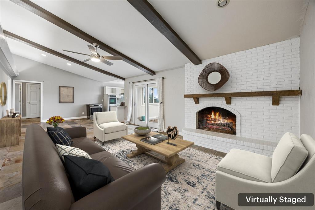 Location, location, location! Nestled in an established Carrollton neighborhood, this spacious 4-bedroom home sits on an oversized, heavily treed lot offering both privacy and room to enjoy. Inside, you’ll find a functional layout with multiple living and dining areas, ideal for both everyday living and entertaining. The home features generously sized bedrooms, including a primary suite with en-suite bath, along with flexible spaces that can easily accommodate a home office, playroom, or additional seating areas. Recent updates and well-maintained systems provide peace of mind, while still leaving opportunity for a buyer to personalize and add value over time. Large windows throughout bring in natural light and highlight views of the expansive backyard—perfect for outdoor gatherings, gardening, or future improvements. Conveniently located with easy access to major highways, shopping, dining, and highly rated schools, this home combines space, location, and long-term potential in one of Carrollton’s most desirable areas.