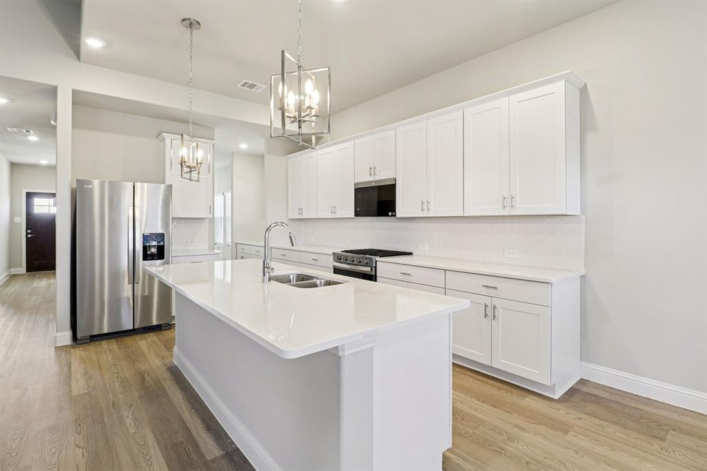 BRAND NEW energy - efficient home Jul 2026! Enjoy movie dates in the second-story media room. Downstairs, the kitchen island overlooks the open concept family room. White cabinets with veined white quartz countertops, tan tone EVP flooring with dark beige tweed carpet. Spend the weekends debating what activity to do in this amenity-filled community, make a splash in the resort-style pool, pick up a game of basketball, or let the kids loose on the playground. With quick access to US 380, residents will enjoy the benefits of a short commute to downtown McKinney, Frisco, or Richardson to enjoy nearby shopping and entertainment. Each of our homes is built with innovative, energy-efficient features designed to help you enjoy more savings, better health, real comfort and peace of mind.