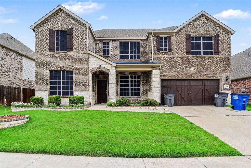 Experience elevated living in this stunning luxury residence located in the highly sought-after community of Wylie. Boasting
5 spacious bedrooms and 4 full baths, this beautifully designed home offers an exceptional blend of elegance, comfort, and
functionality. From the moment you step inside, you are welcomed by expansive living spaces, refined finishes, and multiple
sitting areas perfect for entertaining or relaxing in style. A dedicated private office adds both sophistication and convenience
for today’s modern lifestyle.
At the heart of the home is the gourmet kitchen, featuring a large oversized island ideal for eat-in
dining, gathering with family and friends, and effortless entertaining. With abundant cabinetry,
generous counter space, and seamless flow into the main living and dining areas, this kitchen is
designed to impress.
The luxurious primary suite provides a peaceful retreat with ample space to unwind, while the
additional bedrooms offer comfort and privacy for family and guests alike. Step outside to a
spacious backyard ready for outdoor living and unforgettable gatherings. Conveniently located near
top-rated schools, shopping, dining, and major roadways, this exceptional home delivers luxury
living with space to match.